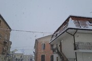 Maltempo in Abruzzo, gelo e neve sopra i 600 metri