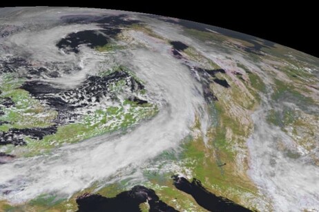 La tempesta Boris sull'Europa, l'11 settembre 2024 (fonte: Eumetsat)