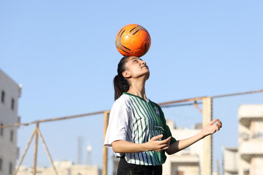 SYRIA-SPORTS-FOOTBALL-WOMEN © ANSA/AFP