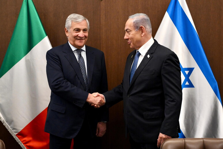 Netanyahu e Tajani - RIPRODUZIONE RISERVATA